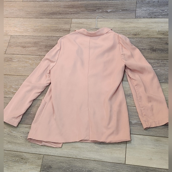 Chico's light pink blazer with collar size 8-10 - Picture 2 of 5